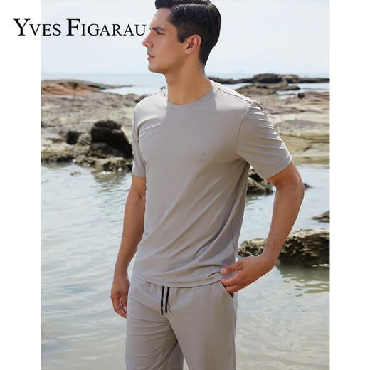 YvesFigarau伊夫·费嘉罗夏季新款休闲套装上衣977202 商品图0