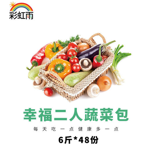 京津冀有机蔬菜宅配套餐幸福二人蔬菜包  6斤*48份欧盟认证包邮 商品图5