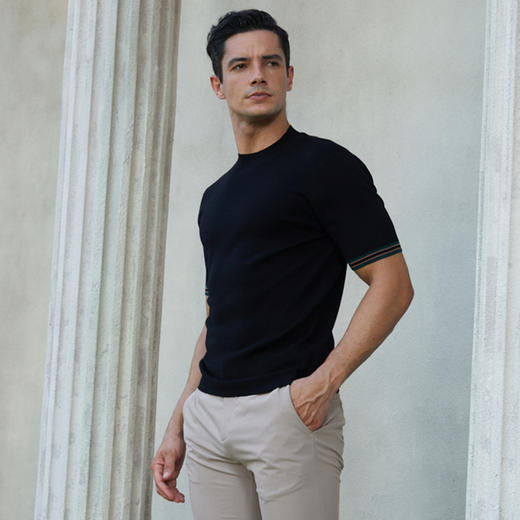 YvesFigarau伊夫·费嘉罗新款休闲短袖T恤971175 商品图2