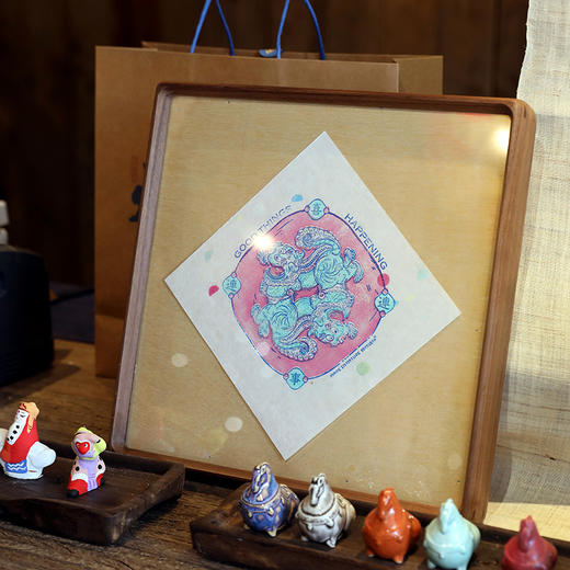 自然造物喜事连连手工DIY版画玩具材料包拓印传统文创非遗礼物 商品图0