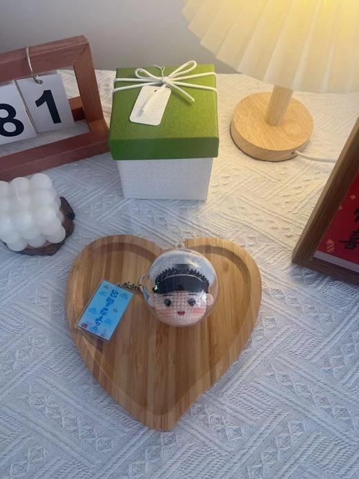 【DIY纯手工钩织卡通头部挂件】纯手工钩织兵哥哥玩偶亚克力娃娃头钥匙扣挂件（手工产品不支持退换）LQQ 商品图6