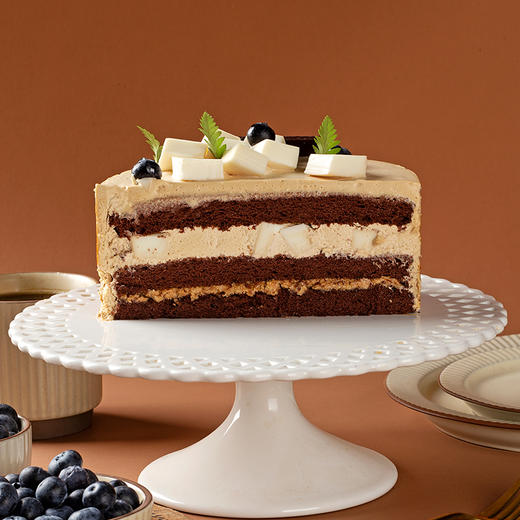 生椰拿铁6英寸动物奶油生日蛋糕 商品图2