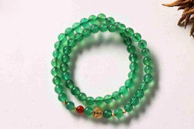 YGMN0010°绿玛瑙手串0.6*56