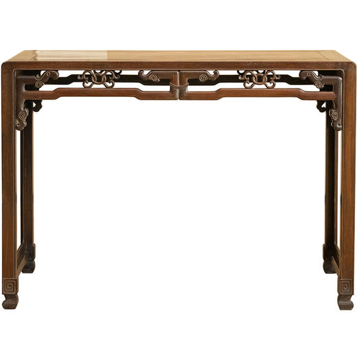 清 红木攒接拐子云纹四面平书桌 商品图5