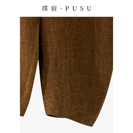 璞宿PUSU  吟游闲步 龟裂纹香云纱山本裤 54449 商品图4