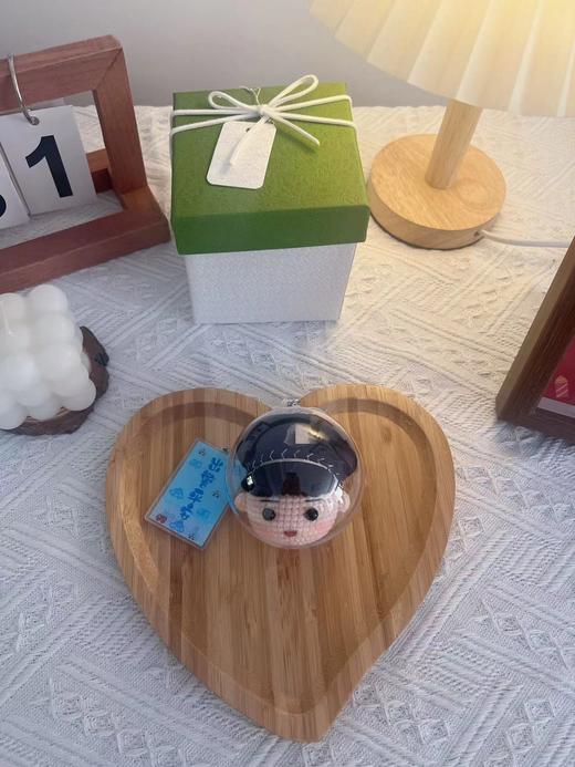 【DIY纯手工钩织卡通头部挂件】纯手工钩织兵哥哥玩偶亚克力娃娃头钥匙扣挂件（手工产品不支持退换）LQQ 商品图5