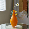 批发中古风创意手工双耳渐变大肚子小口花瓶高级感软装家居装饰玻 商品缩略图2