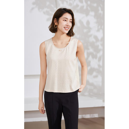 乔万尼新款真丝背心可外穿显瘦百搭设计EM2H925 商品图1