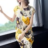 丁摩 真丝裙子桑蚕丝衬衫宽松印花裙子20-153HS-DS399 商品缩略图1