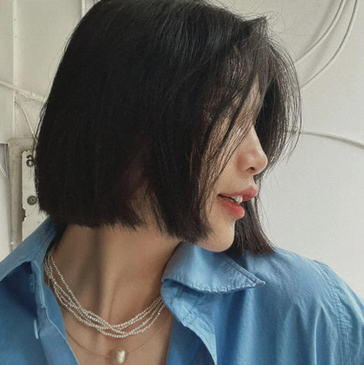 甄珠贝 法式轻盈 淡水keshi 2-3mm 日常百搭 冷光chao亮 很有质感（单层哦，首图是戴三条或三圈长度的效果） 商品图12