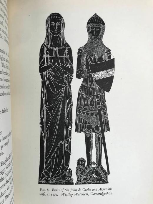 1949年 英国艺术，1307-1461年 约百幅插图 漆布精装18开 商品图6