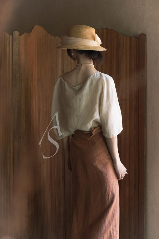 Cortana 粉陶色tanami围裹式半裙 商品图2