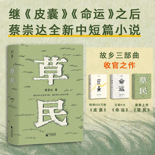 草民  百万畅销书作家蔡崇达全新中短篇集，金色故乡三部曲（《皮囊》《命运》《草民》）收官力作！ 商品图0