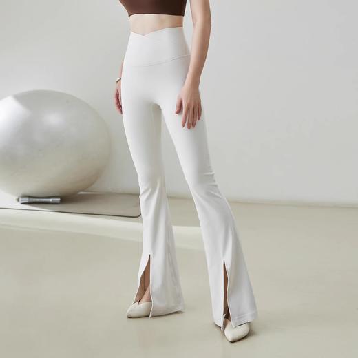 【3~5天发货】跃牌【美度空间】系列 裸感夏季高腰瑜伽裤女阔腿开叉微喇裤蜜桃臀无尴尬线健身长裤41021 商品图1