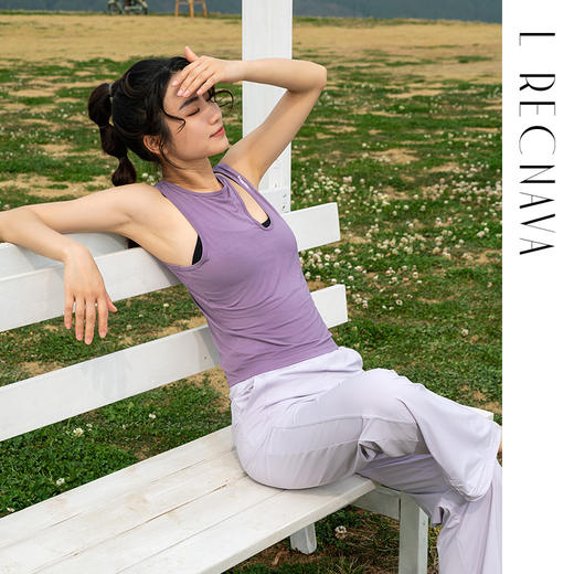 凉感爽滑面料 UPF50+防晒宽松直筒裤 显高显瘦 脚口抽绳长裤 商品图6