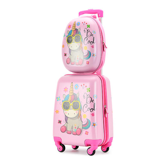 可爱卡通儿童箱套装男款女款16寸+12寸孩子专属出行装备 商品图3