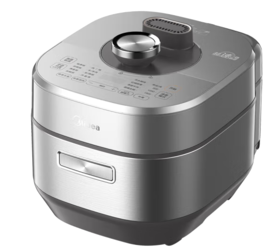 美的（510092）家用电压力锅大火力加热一锅双胆压力煲浓香变压预约定时高压力锅 S572N【双钢胆IH大火】 5L