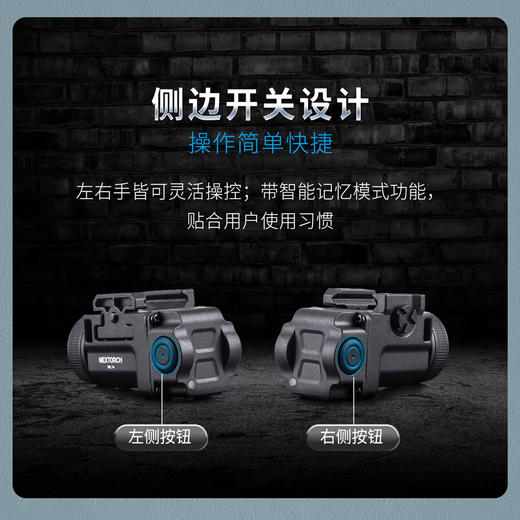 纳丽德（NEXTORCH）WL14可充电微型战术下挂灯易拆装两档 商品图3