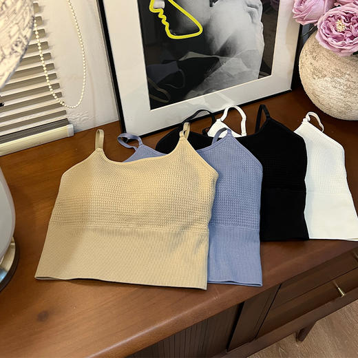 细肩吊带 U型美背 防震运动背心 固定胸垫|免穿内衣 吸湿排汗 舒适透气~ 商品图6