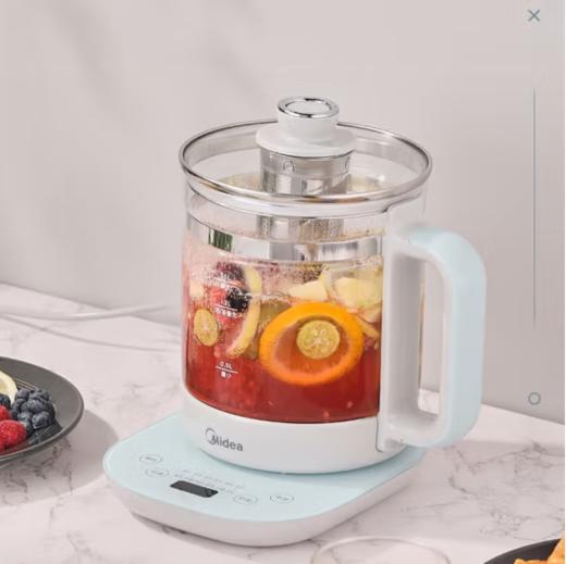 美的（509989）养生壶家用1.5L 泡茶壶多功能花茶壶泡茶壶办公室全自动养生茶壶电水壶烧水壶保温壶 MK-15MY01 商品图0
