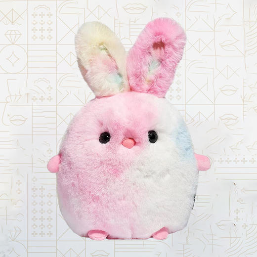 TS 玩具毛绒小兔子彩虹扎染10英寸玩偶 商品图5