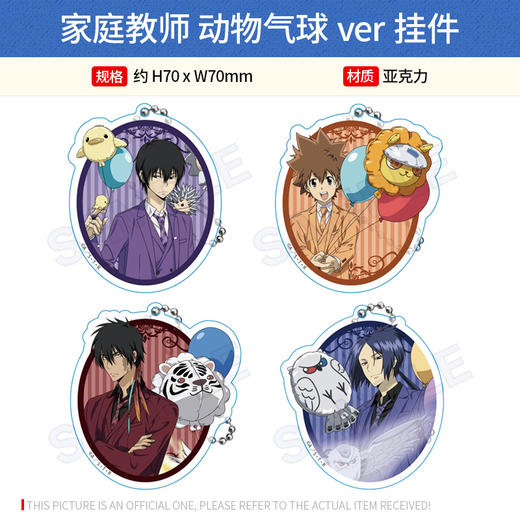 Y Line 日本正版家庭教师 动物气球ver 角色立牌 沢田纲吉云雀恭弥 周边 商品图1