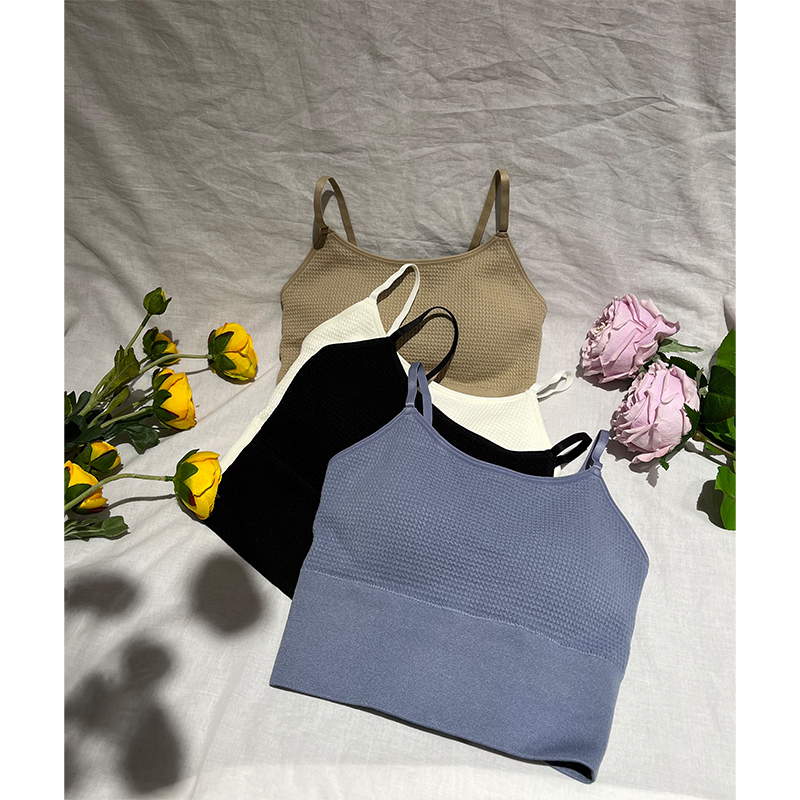 细肩吊带 U型美背 防震运动背心 固定胸垫|免穿内衣 吸湿排汗 舒适透气~