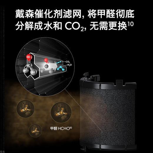 戴森（DYSON）DYSON BP04空气净化器 大面积净化异味和过敏原 滤除花粉 宠物毛发 输出洁净凉风 【蓝金色】 商品图2