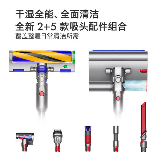 戴森（DYSON）V12 Detect Slim Nautik 轻量吸尘洗地机 手持无线家用吸拖一体吸尘器 宠物 除螨吸尘洗地干湿两用 商品图5