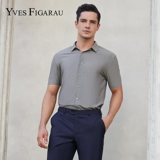 YvesFigarau伊夫·费嘉罗新款休闲短袖衬衫972402 商品图0
