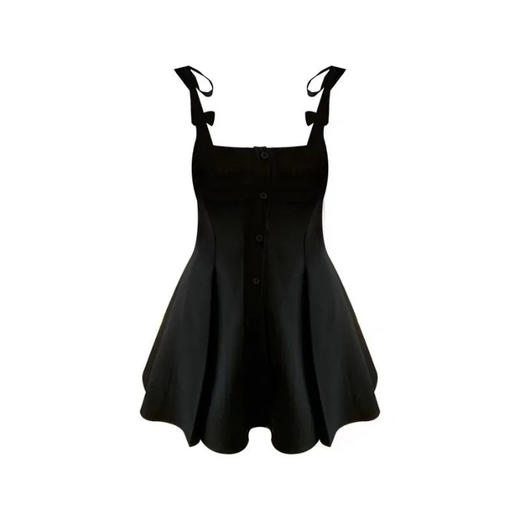 小个子茶系穿搭【衬衫背带连衣裙套装女】夏季学院风 初恋甜美两件套  商品图6