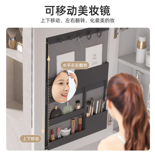 帝王洁具浴室柜陶瓷一体盆奶油风智能镜洗脸盆柜组合卫生间洗漱台CB135悦清 商品图3