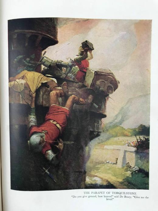 1923年 司各特《艾凡赫》 10幅彩色插图 漆布精装18开 商品图12