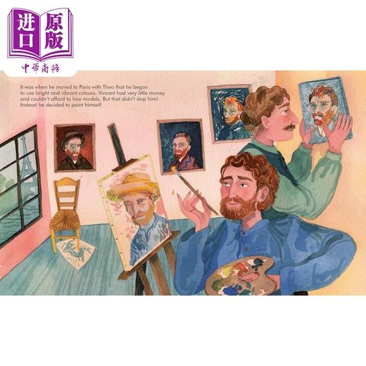 【中商原版】小人物大理想 梵高 (画家) Little People Big Dreams Vincent van Gogh英文原版 儿童故事绘本人物图画传记 精装 商品图3