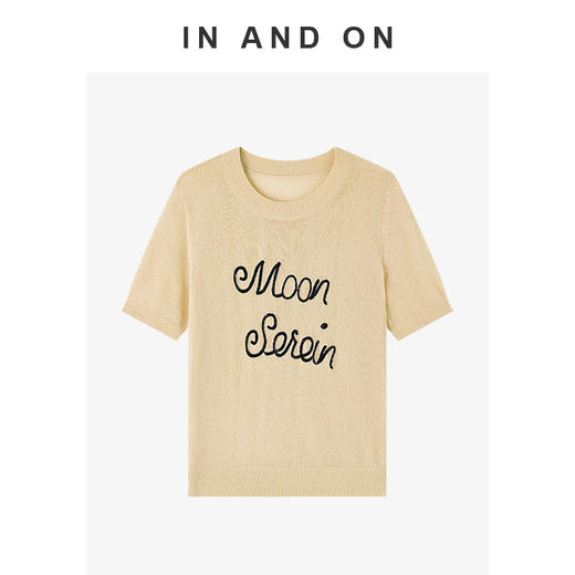 IN AND ON  夏风弥尔 钩花刺绣针织上衣  54466 商品图1