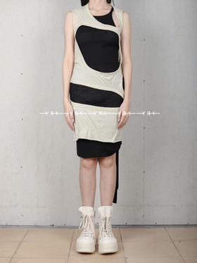 Rick Owens Drkshdw | LIDO长款珍珠色镂空上衣