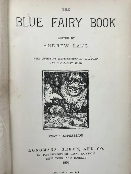 1903年 安德鲁·朗格《蓝色童话书》 数十幅精美插图 精装32开 商品图2