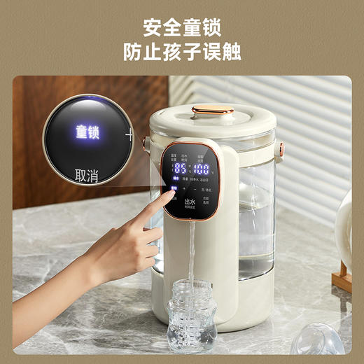 韩国现代/HYUNDAI 高硼硅玻璃可视烧水壶3.5升 大容量电热水壶 家用恒温可视化 商品图9