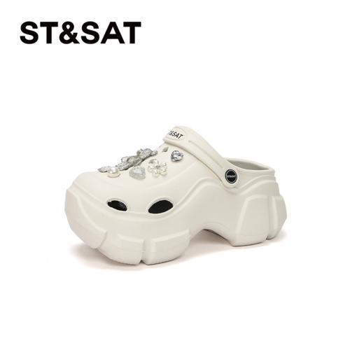 星期六沙滩度假外穿增高厚底洞洞鞋SSC211028O 商品图6