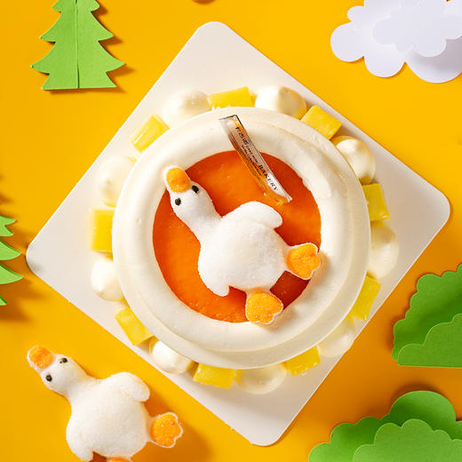 躺平鸭4英寸分享蛋糕 商品图1