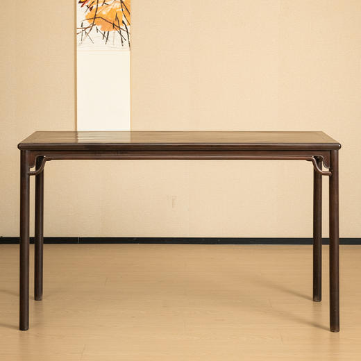 清 红木刀牙板罗锅枨画桌 商品图0