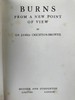 约20世纪早期 詹姆斯·克莱顿·布朗爵士《关于彭斯的新观点》 漆布精装32开 商品缩略图2