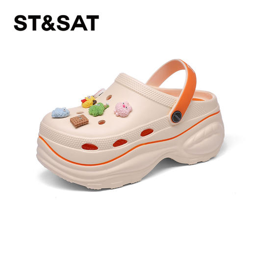 星期六休闲户外沙滩防滑厚底洞洞鞋SSC211014X 商品图6