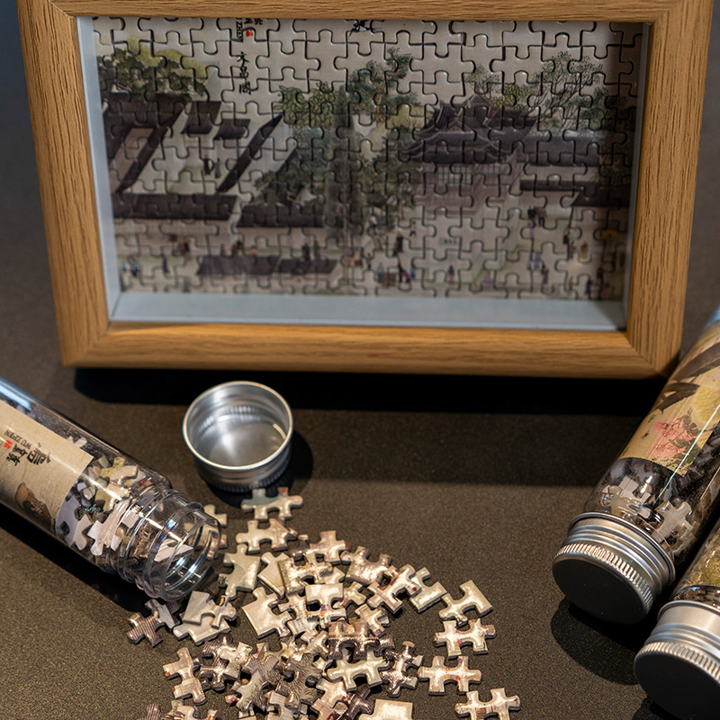 乌镇官方伴手礼景区风景定制文创拼图罐装减压益智纪念品有相框