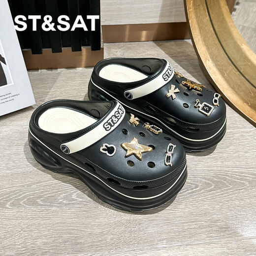 星期六休闲户外沙滩防滑厚底洞洞鞋SSC211014X 商品图0