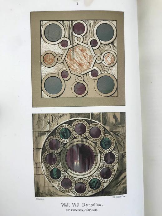 含藏书票！1886年 罗斯金《威尼斯之石》（全3卷）  约200幅版画插图 漆布精装大16开 商品图5