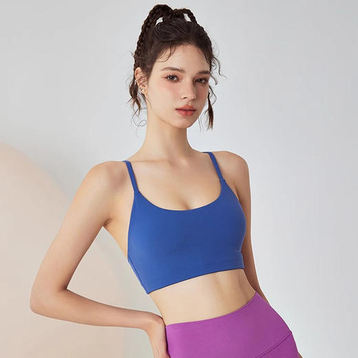 【3~5天发货】跃牌【美度空间】系列 春夏瑜伽背心女细肩带可拆卸胸垫聚拢健身文胸41018 商品图1