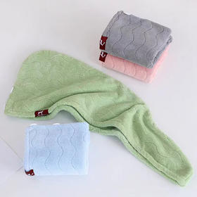 雅鹿爱琴海珊瑚绒浴帽