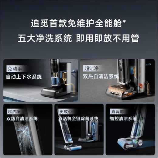 追觅H40 Station无线智能家用热水洗地机高温速干双贴边吸拖洗烘一体扫地机 商品图1