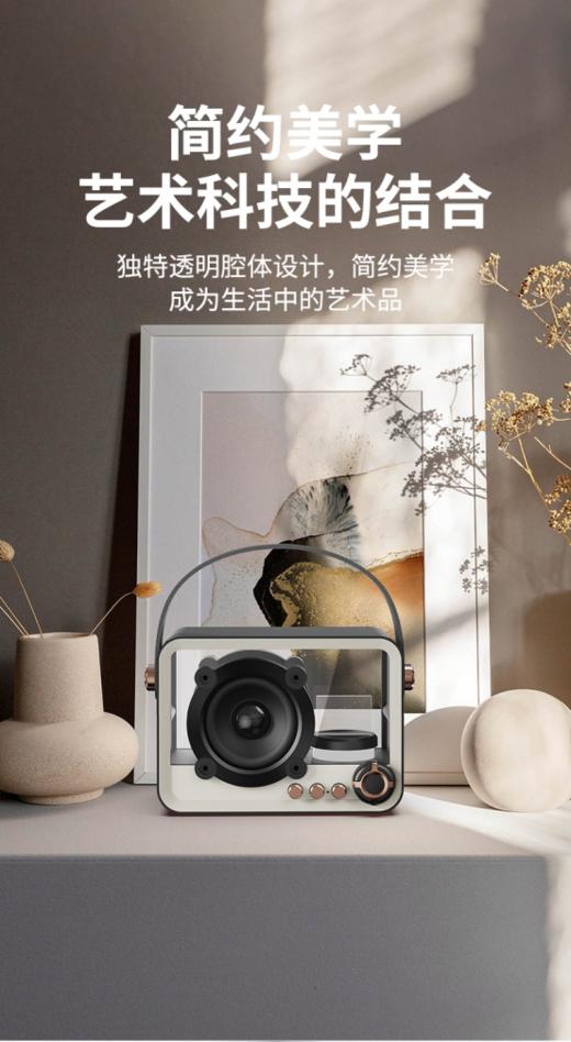 真的太赞啦❗只需几十元就能拥这款极具“小资”品味的复古朋克风【幻响黑晶蓝牙音箱】简直太出色啦多彩灯光🚨 商品图0